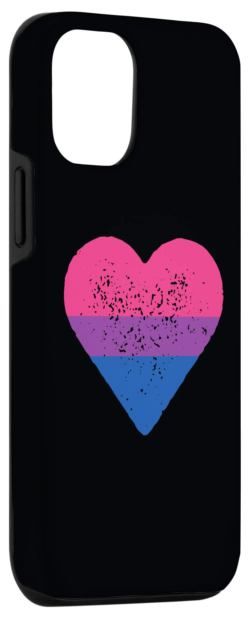 iPhone 12/12 Pro Case - Bisexual Pride Heart Design - LGBTQ+ Gifts for Bi Love & Equality - Perfect for Pride Month, Coming Out Celebrations & LGBTQ Support