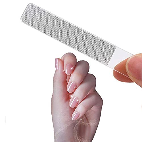 Premium Nano Glass Nail File - Crystal Nail Buffer & Shine Polisher for Natural Nails (Transparent, Pack of 1) | Perfect for Salon, Home Manicures & Travel Nail Care