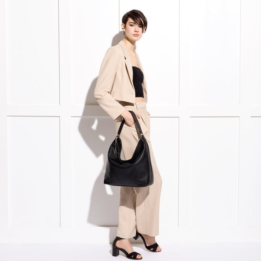 Emily II Vegan Leather Classic Hobo Handbag - Stylish & Cruelty-Free Women's Shoulder Bag in Multiple Colors | Perfect for Work, Travel & Everyday Use