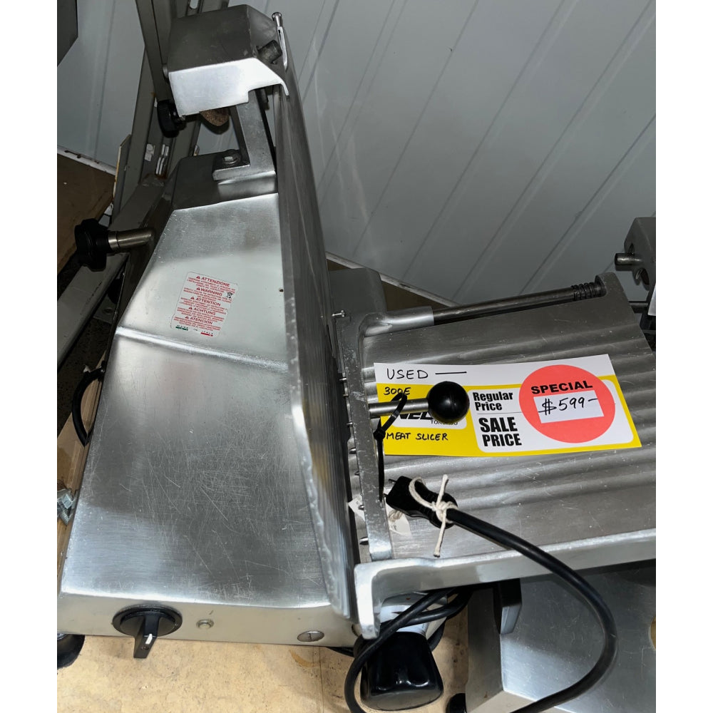 Refurbished Nella 12 Manual Meat Slicer 0.35HP 300E - Perfect for Delis, Butcher Shops & Home Kitchen Food Prep