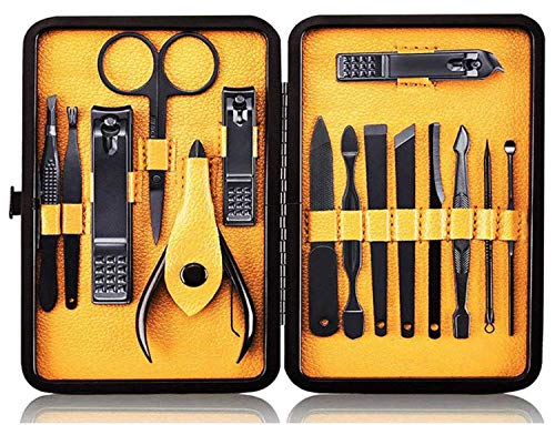Premium Stainless Steel Nail Clipper Set - 15-Piece Manicure Pedicure Kit with Nail Cutter, Files & Scissors for Fingernails & Toenails - Portable Travel Case | Perfect for Home, Salon & On-the-Go Nail Care