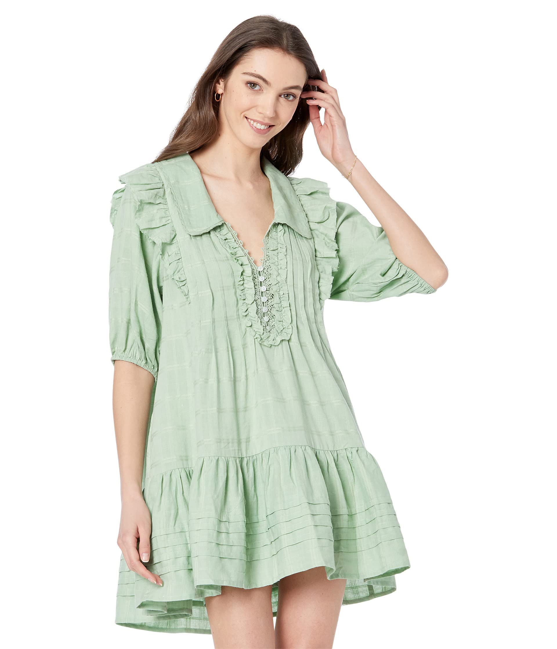Free People Elora Mini Dress - Flowy Boho Chic Short Dress for Women | Perfect for Summer, Beach, Music Festivals & Casual Outings