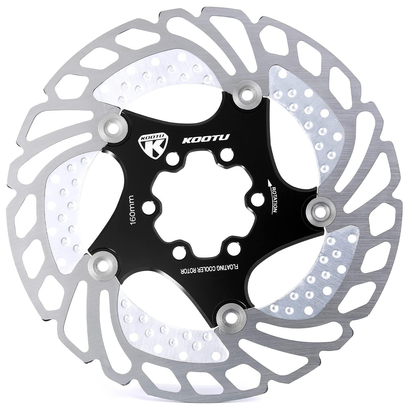 KOOTU 6-Bolt Bike Disc Brake Rotor 160-203mm - MTB, Road & BMX Cycling