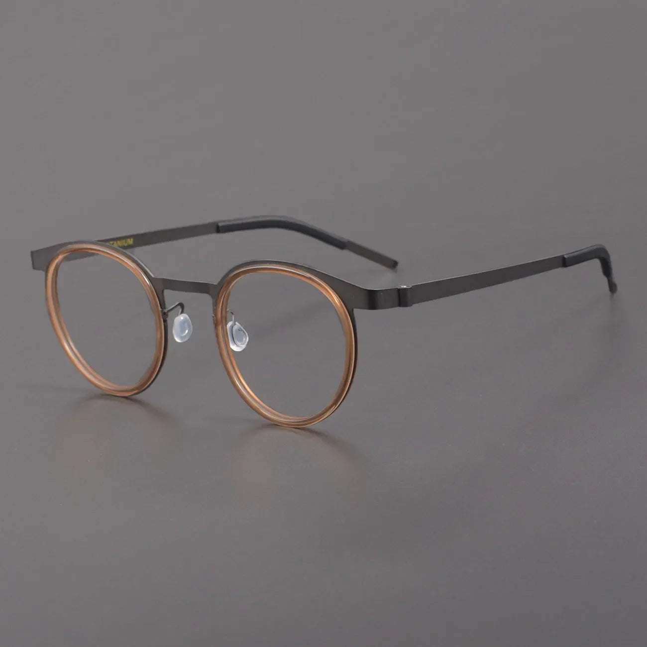 Aror Unisex Full Rim Oval Round Acetate Titanium Eyeglasses 49704 - Lightweight & Durable Frame for Men & Women - Perfect for Reading, Work, and Everyday Fashion