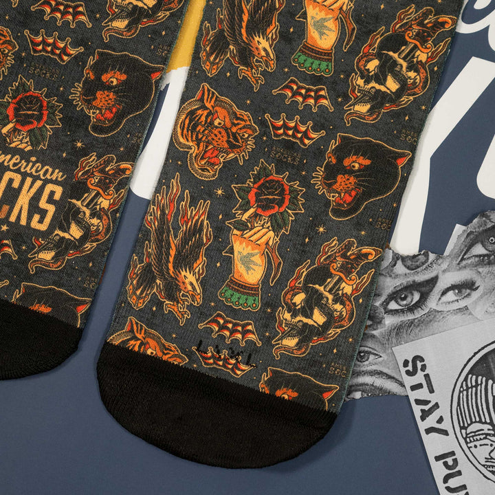 American Socks Signature Clash Mid High - Comfortable Cotton Crew Socks for Men & Women - Perfect for Sports, Work & Everyday Wear