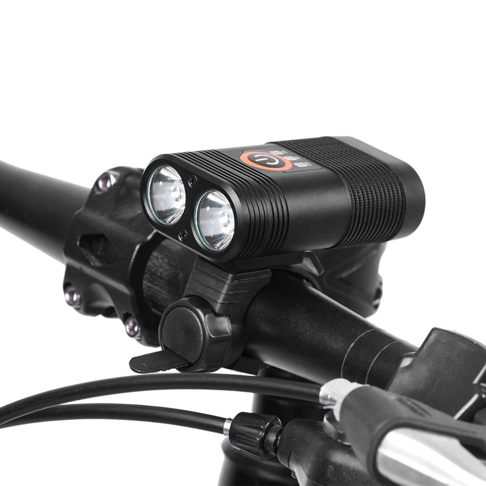 EVTSCAN Waterproof Aluminum Alloy Bike Headlight - High Lumens LED Bicycle Front Light with Handlebar Mount | Perfect for Night Cycling, Commuting & Mountain Biking