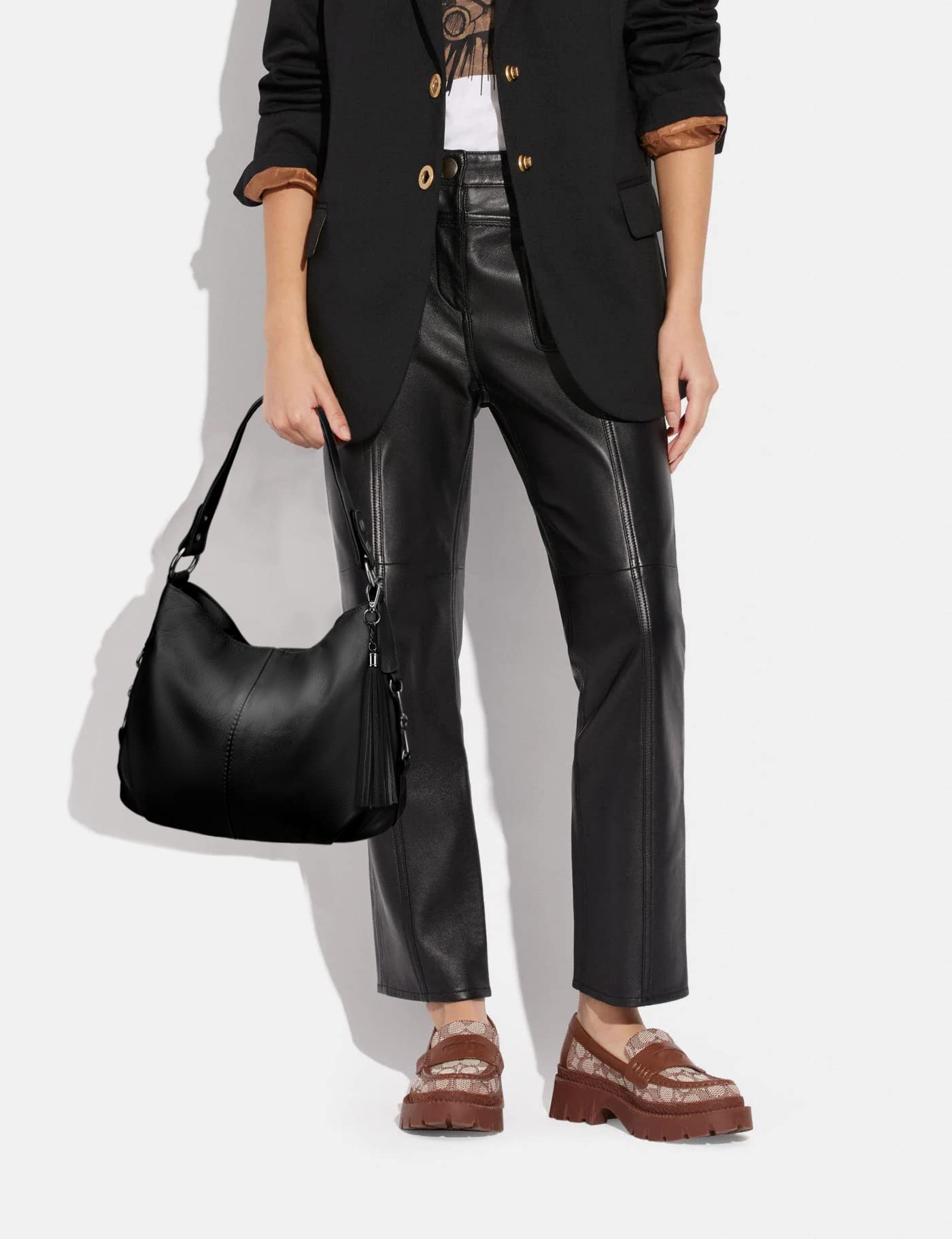 YALUXE Genuine Leather Shoulder Bags for Women - Stylish Hobo Handbag, Crossbody Purse with Adjustable Strap - Perfect for Work, Travel & Everyday Use