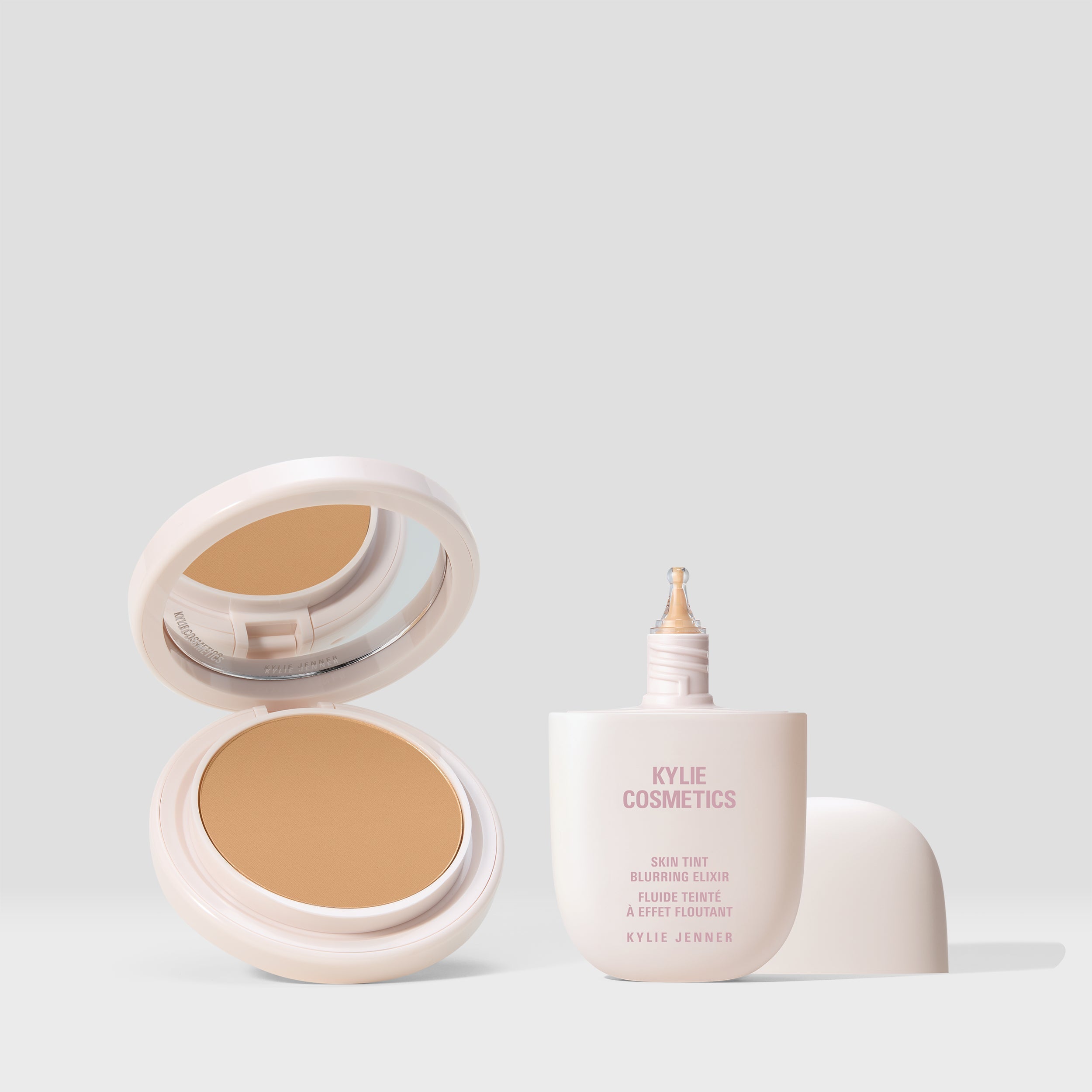 Natural Blur Powder Foundation & Skin Tint Blurring Elixir Duo - Lightweight Matte Finish for Flawless Skin | Perfect for Everyday Wear & Special Occasions