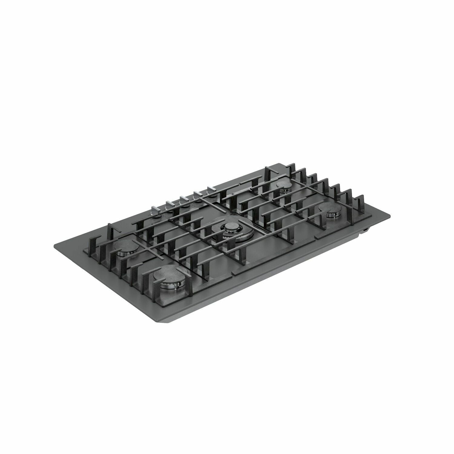 Bosch NGMP677UC 36-Inch Benchmark Gas Cooktop with Hard Glass Surface - Dark Silver - Professional Grade for Modern Kitchens | Perfect for Home Chefs & Entertaining