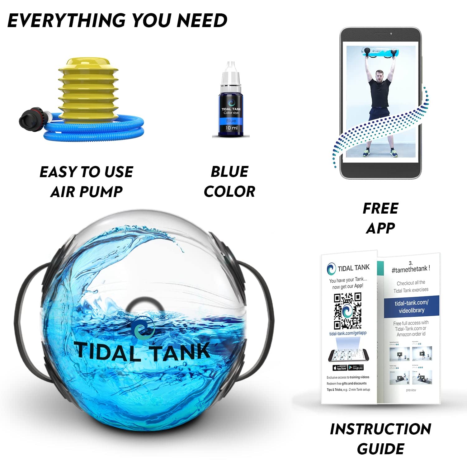 **Sphere Mini Heavy Bag Aqua Ball - Adjustable Water & Sand Weight Set for Home Gym - Portable Fitness Equipment for Strength Training & Workouts - Perfect for Home, Travel & Outdoor Exercise**