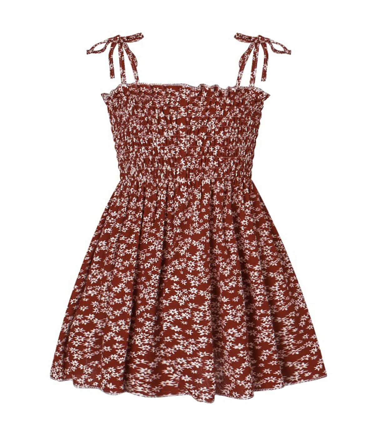 Toddler Baby Girl Floral Princess Sundress - Sleeveless Spaghetti Strap Summer Dress for Girls | Perfect for Beach, Party & Outdoor Play