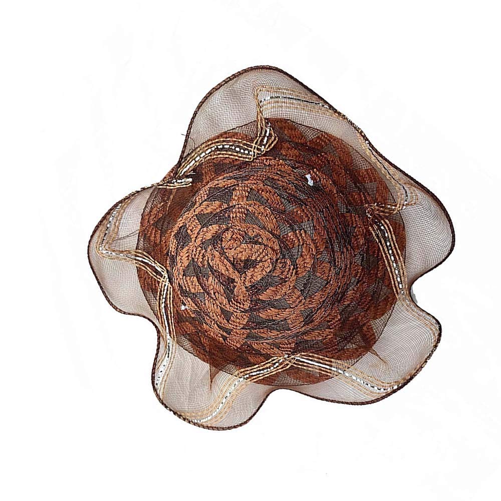 JMP Baby Boys & Girls Cute Straw Bucket Hat - UPF Sun Protection Cap for Hiking, Travel & Casual Wear (Brown, 6 Months-2 Years) - Perfect for Beach, Park & Outdoor Adventures