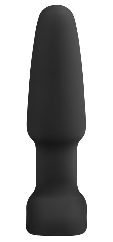 b-Vibe Rimming Anal Plug 2 - Remote Control Vibrating Butt Plug with 10 Vibration Modes, Waterproof Silicone Anal Sex Toy for Couples & Solo Play (Black) - Perfect for Spicing Up Bedroom Fun & BDSM Exploration
