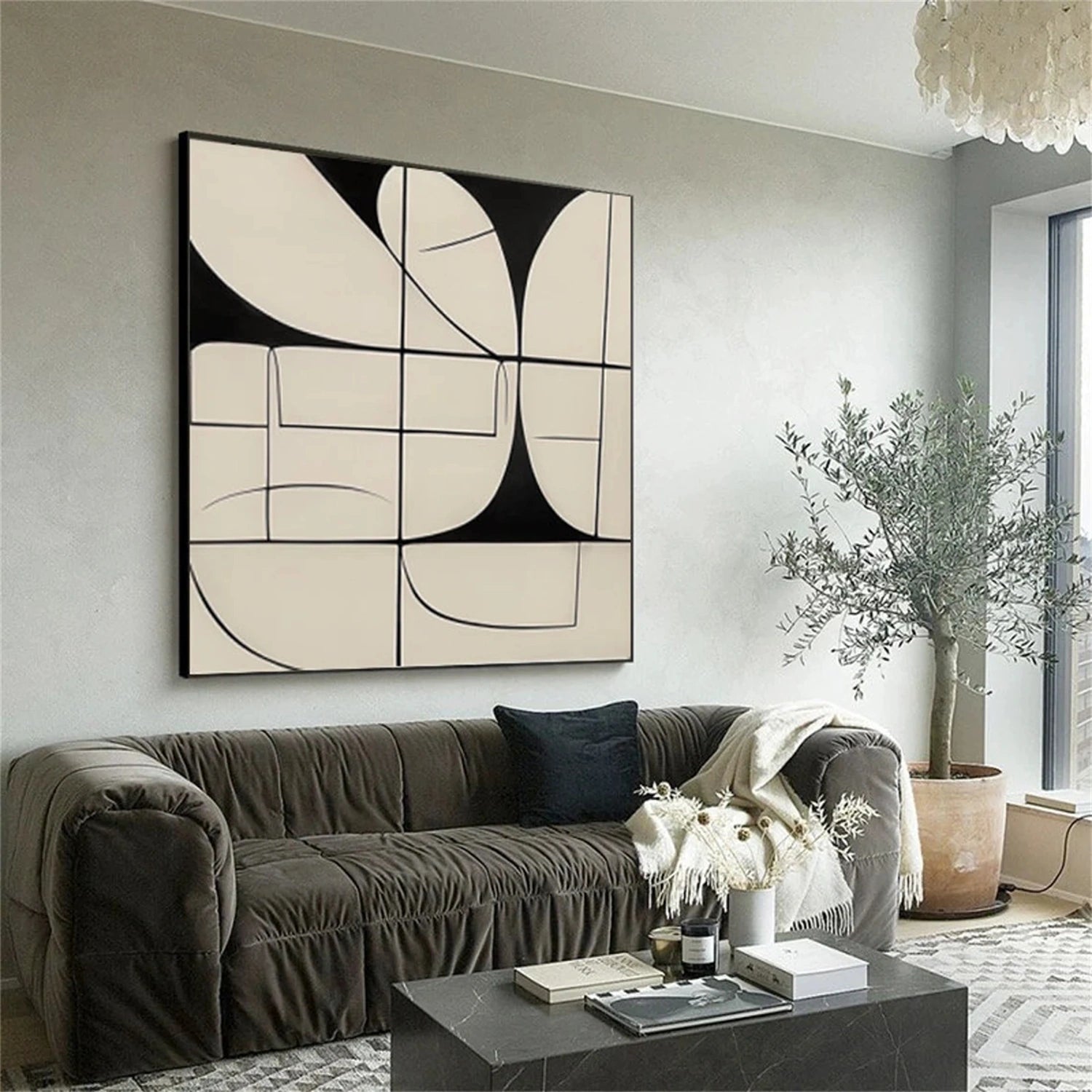 Abstract Painting #AB 278 - Modern Wall Art for Home & Office Decor | Perfect for Living Room, Bedroom, or Workspace