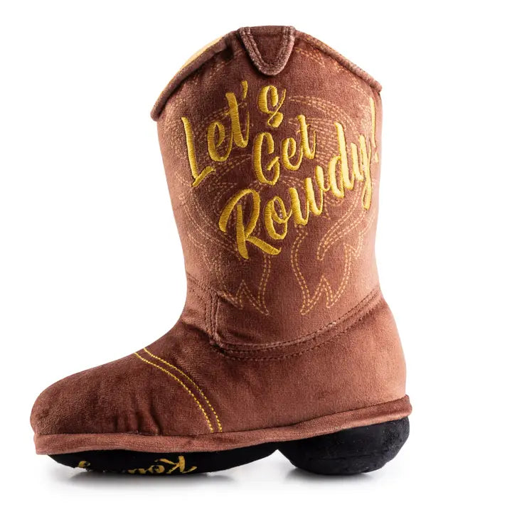 Brown Cowgirl Boot Toy for Kids - Western Style Play Boots for Dress Up & Pretend Play - Perfect for Cowboy & Cowgirl Costumes, Role Playing & Imaginative Play