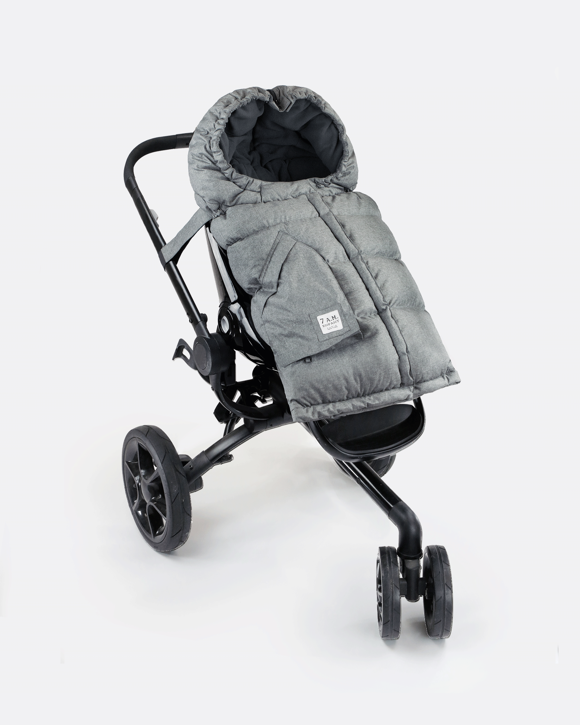 7AM Enfant Evolution 212 Baby Blanket - Soft Heather Gray Fleece for Stroller, Car Seat & Nursery - Cozy & Warm Infant Swaddle Blanket
