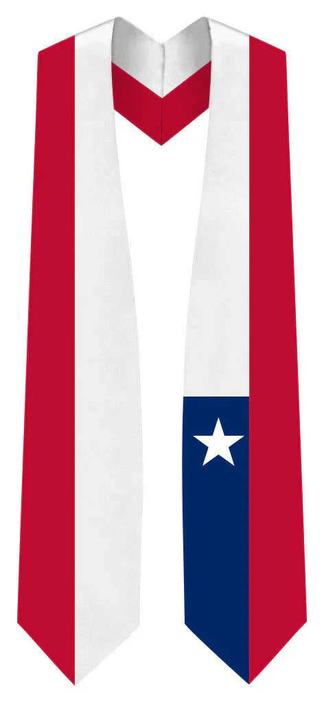 International Flag Graduation Stole - Multicolor Sash for Graduation Ceremony - Perfect for High School & College Commencement