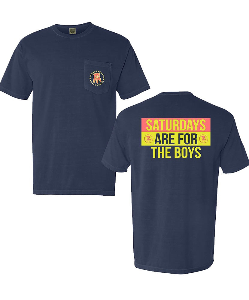 Barstool Sports SAFTB Stools & Stars Neon Pocket Tee - Trendy Graphic T-Shirt for Men & Women - Perfect for Casual Wear, Sports Events & Night Out