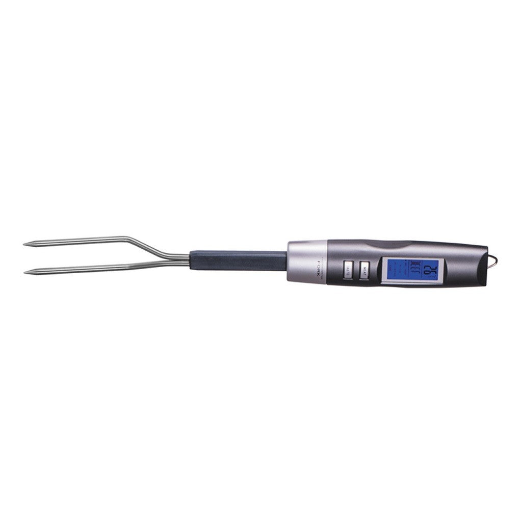 Avanti BBQ Fork with Pre-Programmed Digital Thermometer - Premium Meat Temperature Probe for Grilling, Smoking & Roasting - Perfect for Backyard BBQs, Camping & Outdoor Cooking