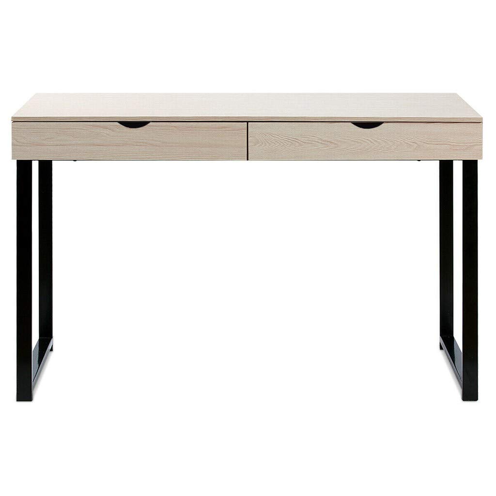 USA Computer Desk for Home Office - Ergonomic Laptop Study Table, Compact Workstation with Storage, Perfect for Bedroom, Study Room & Small Spaces