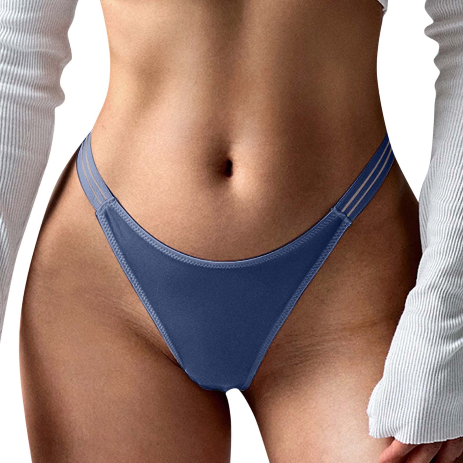 Sexy Lace Thong Panties for Women - Seamless Low Rise Bikini Underwear in Solid Colors | Soft Cotton Comfort | Perfect for Date Night, Beach Wear & Everyday Use