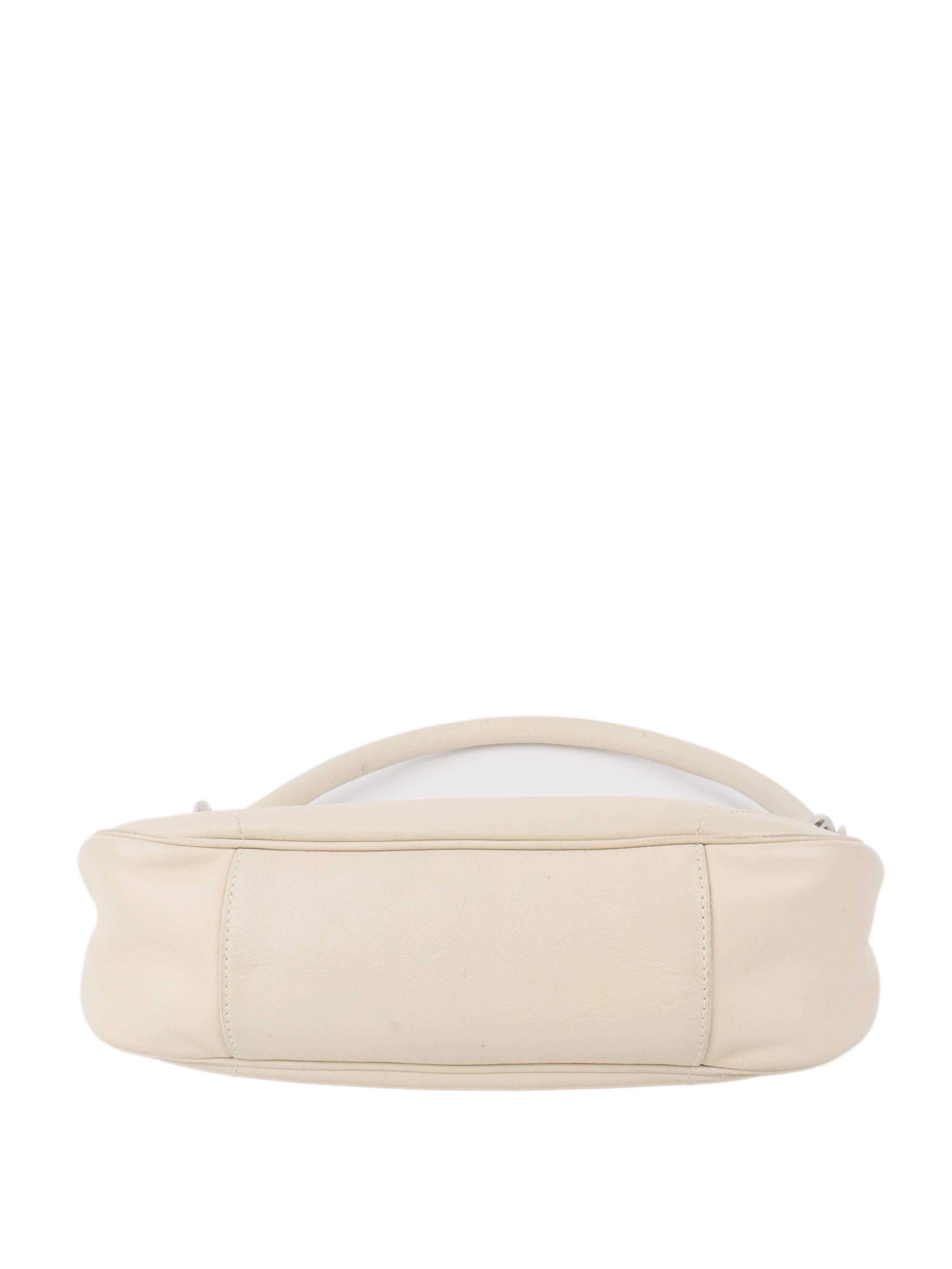 Dior White Leather Shoulder Bag for Women | Luxury Designer Handbag | Perfect for Work, Travel & Evening Events