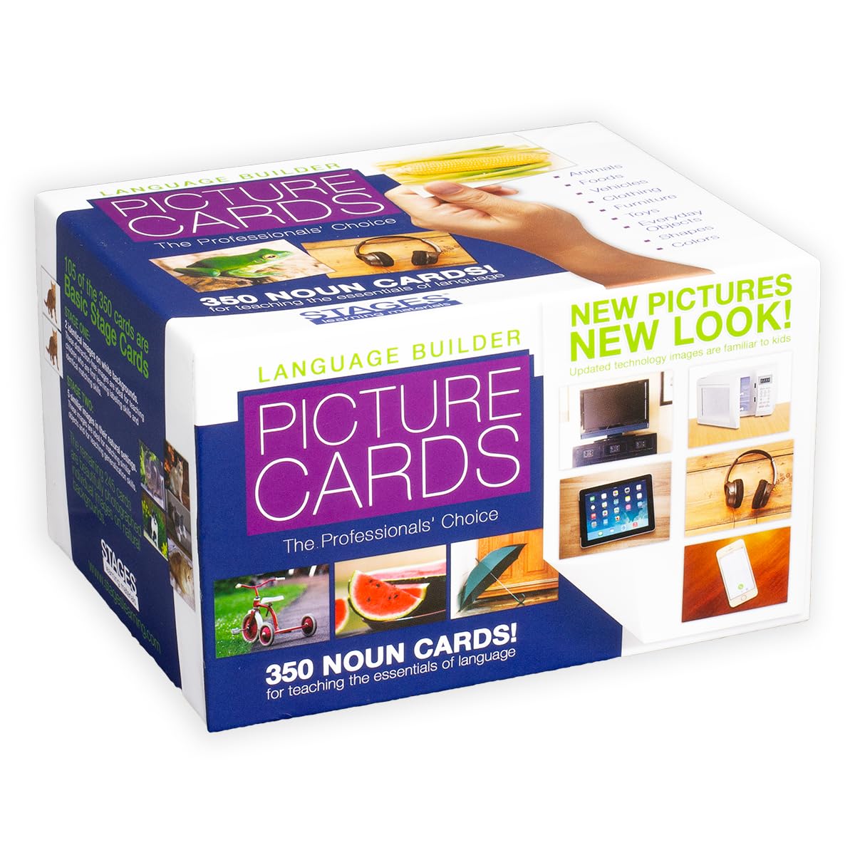 Stages Learning Materials Language Builder Picture Nouns (001) - Educational Flashcards for Kids, Autism Learning Tools, Vocabulary Building for Toddlers & Preschoolers - Perfect for Homeschooling & Classroom Activities