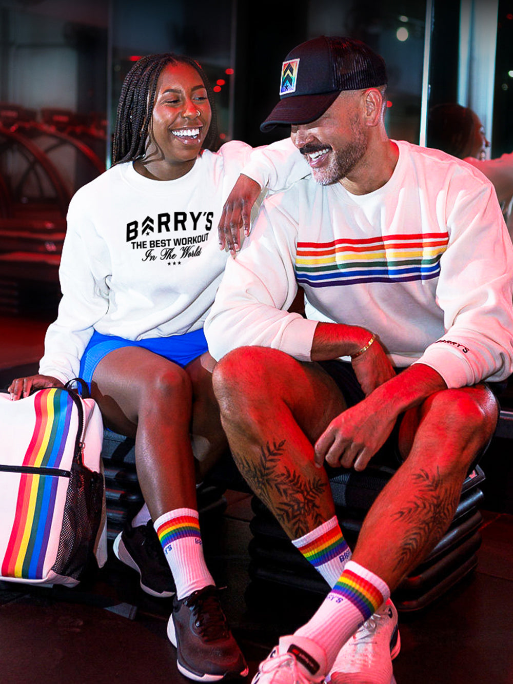 Barry's Pride Rainbow Sweatshirt - Colorful Unisex Hoodie for LGBTQ+ Support - Perfect for Pride Parades, Festivals & Everyday Wear