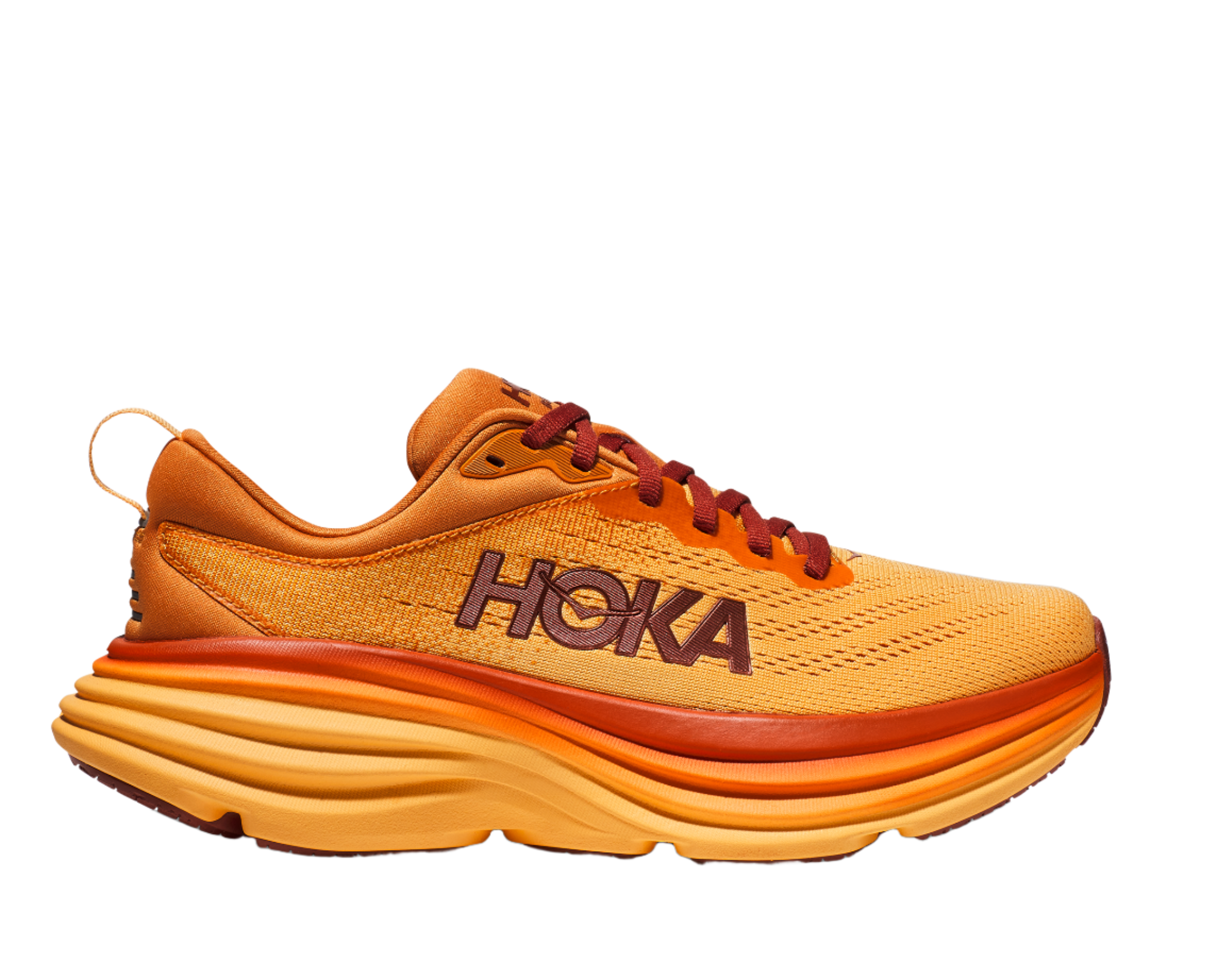 HOKA Bondi 8 Running Shoes for Men - Cushioned Road Running Sneakers with Maximum Comfort for Marathon, Jogging & Daily Wear