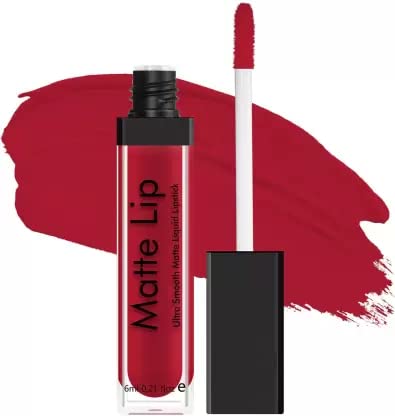 Beauty Ultra Smooth Red Matte Me Liquid Lipstick - Long Lasting, Waterproof, Vegan & Cruelty-Free - Perfect for Parties, Weddings & Everyday Wear