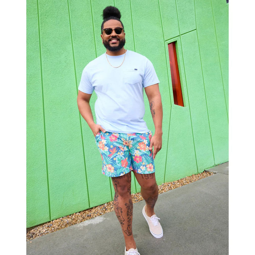 Chubbies 6 Inch Swim Trunks - Quick Dry Beach Shorts for Men | Navy Blue Swimwear for Pool, Vacation & Summer Activities