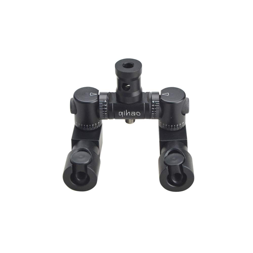 AMEYXGS Adjustable Aluminum Alloy V-Bar Mount for Archery - Double Side Quick Disconnect Stabilizer Bar, Reduces Vibration Noise & Improves Bow Stability | Perfect for Target Practice, Hunting, and Competitive Shooting