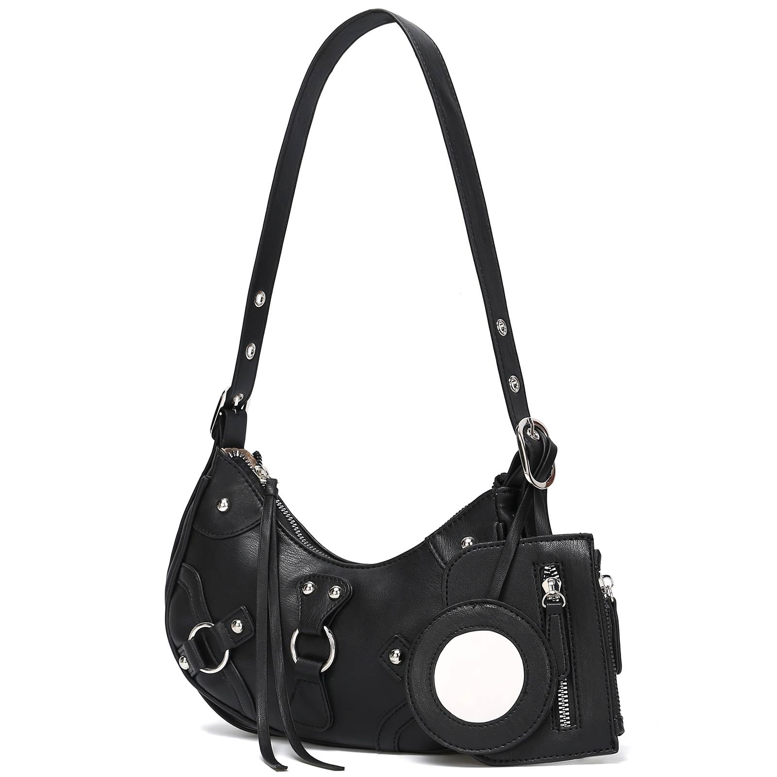 CATMICOO Y2K Shoulder Bag - Cute 90s Punk Underarm Purse for Women | Vintage Aesthetic Crossbody Bag | Perfect for Concerts, Raves & Streetwear Fashion
