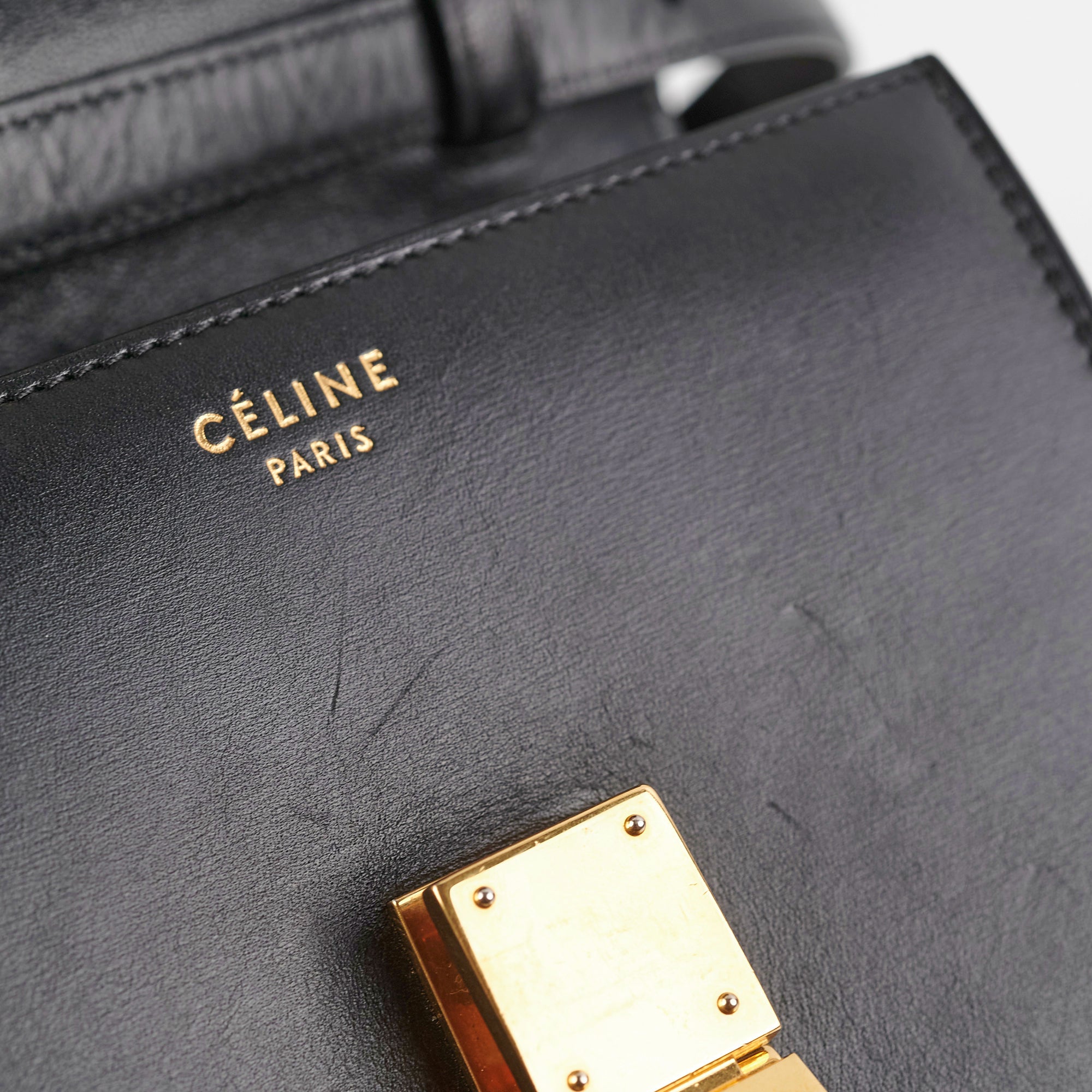 Celine Teen Box Bag in Black - Stylish Leather Crossbody Purse for Women | Perfect for Work, Travel & Everyday Use