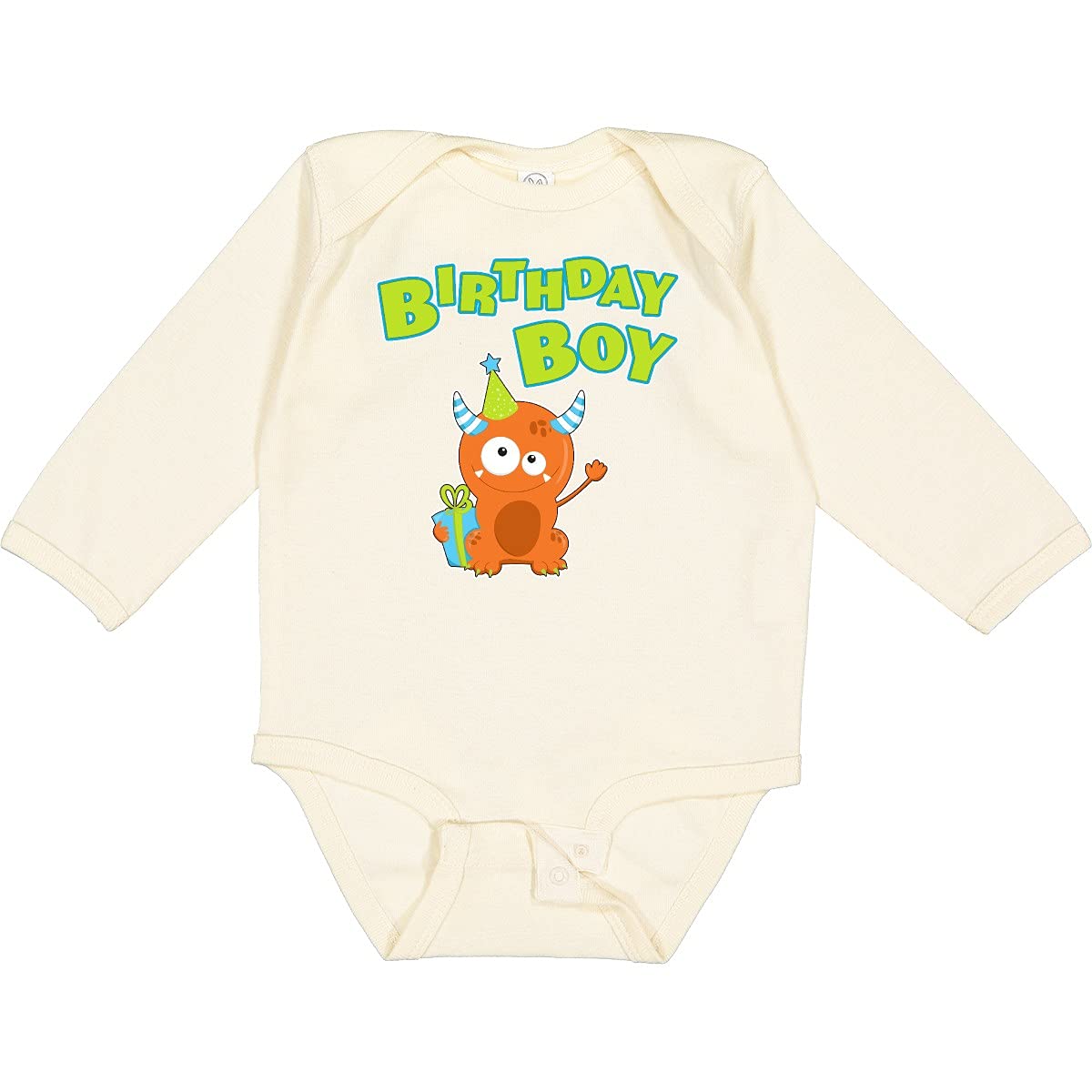 Inktastic Birthday Boy Long Sleeve Creeper - Cute Baby Bodysuit for Boys | Perfect for First Birthday, Photo Shoots & Special Occasions