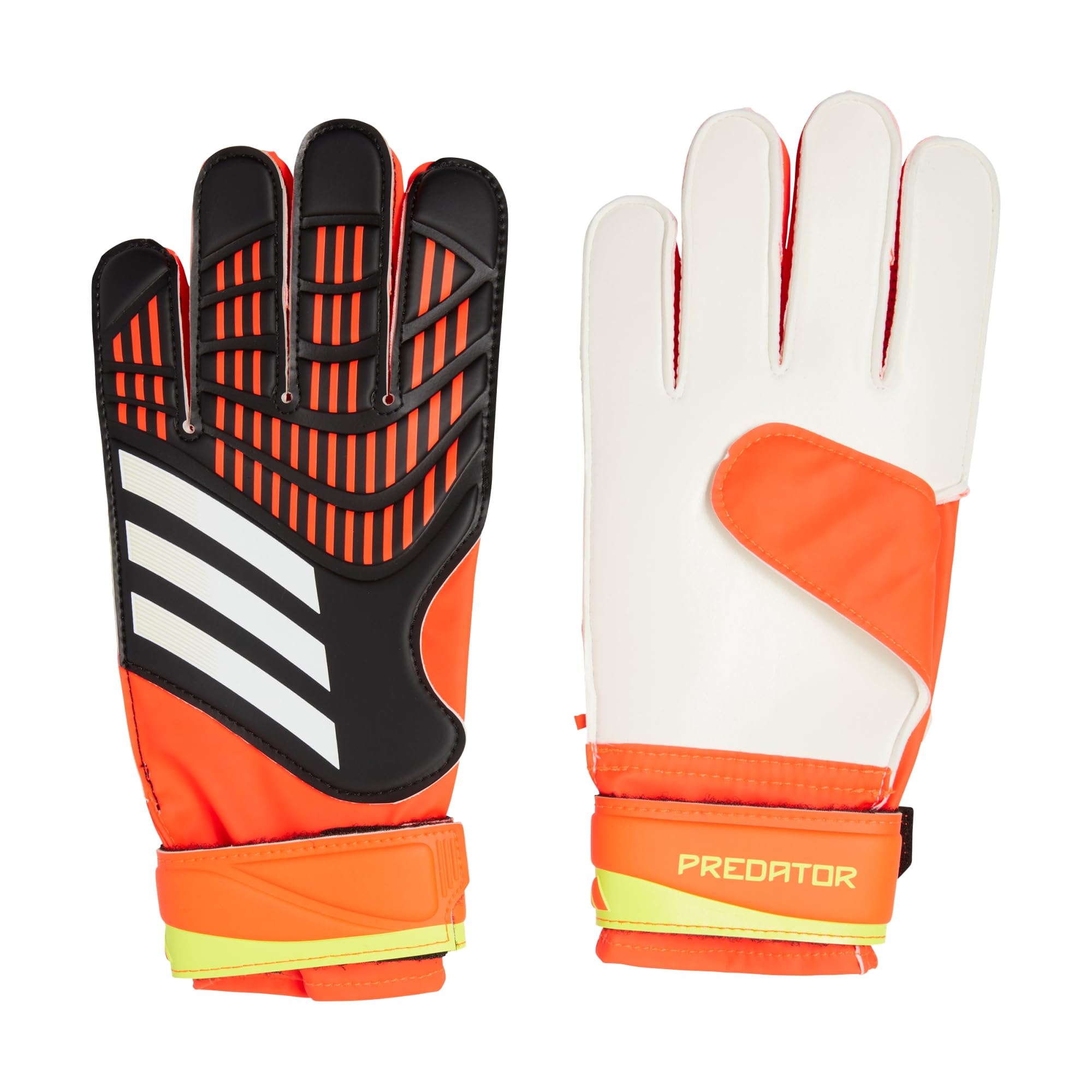Adidas Predator Goalie Gloves - Professional Soccer Goalkeeper Gloves for Training & Matches | Perfect for Youth & Adult Players | Enhanced Grip & Protection for Indoor & Outdoor Games