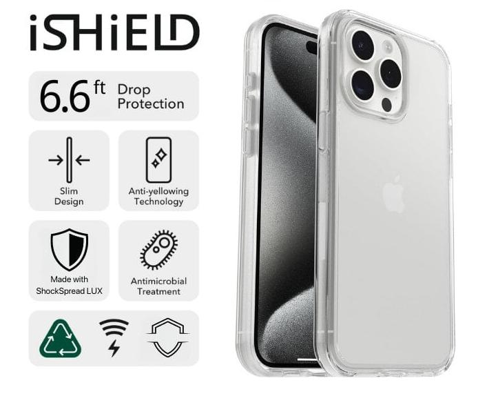 iShield Crystal Palace Clear Case for iPhone 16 Pro - Ultra Slim Protective Phone Cover with Military-Grade Drop Protection | Perfect for Everyday Use, Travel & Outdoor Activities