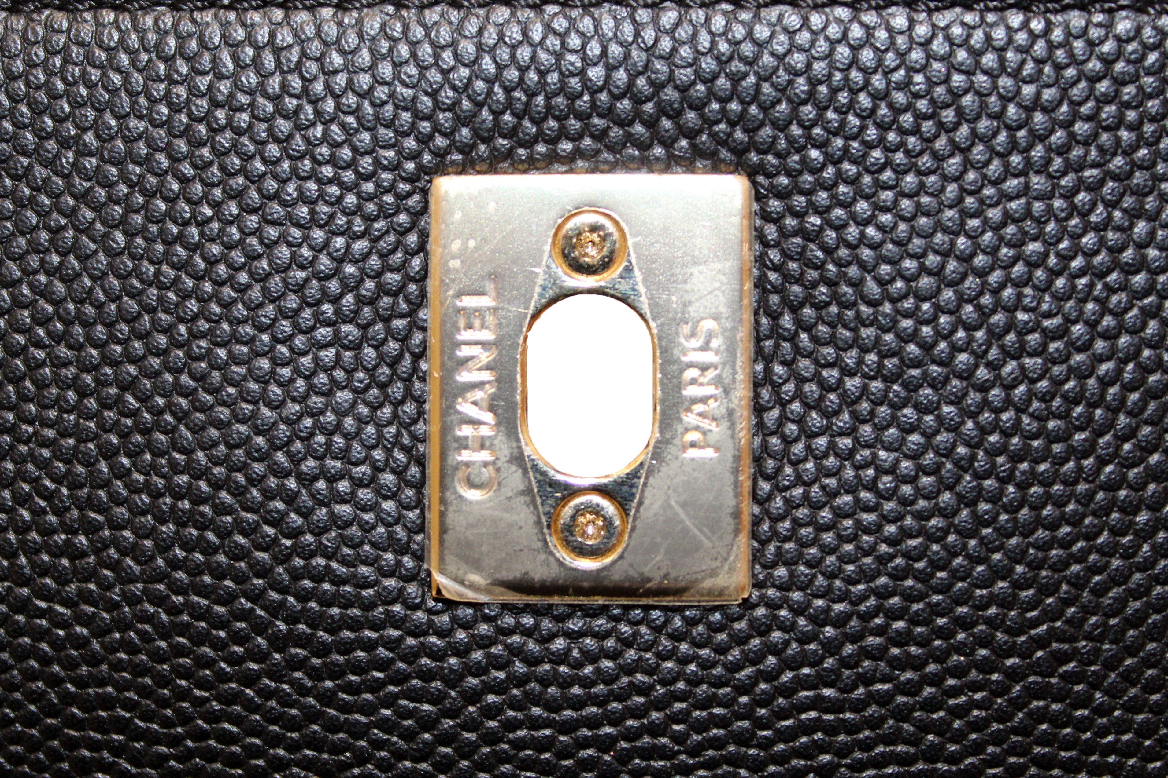 Authentic Chanel Black Caviar Leather Business Affinity Backpack - Luxury Designer Handbag for Women, Perfect for Work, Travel & Everyday Use