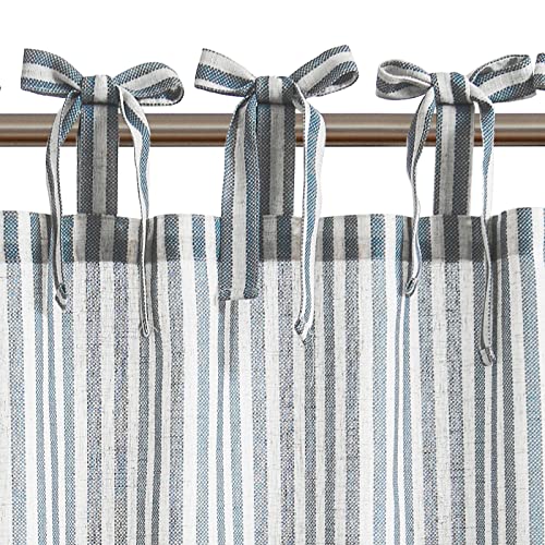 Tie Top Striped Blue