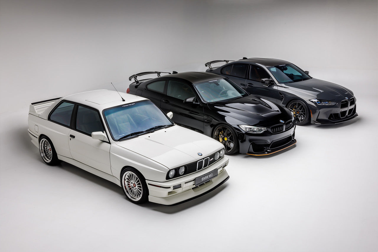 BMW M Series Performance Cars - 3 Generations of High-Performance Luxury Sedans for Racing & Daily Driving