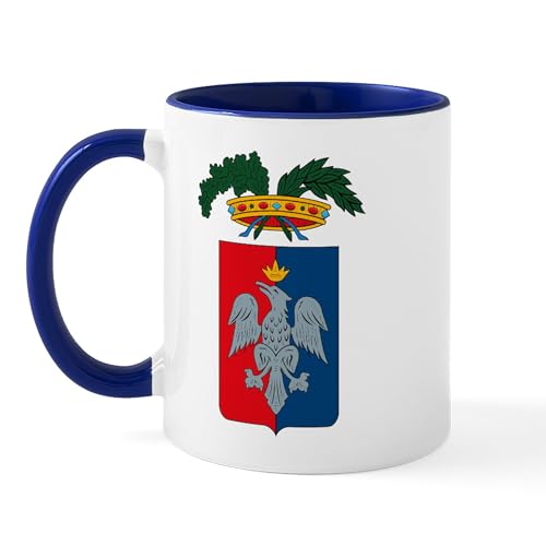 White/Navy Inside - Rome Coat Of Arms Mug