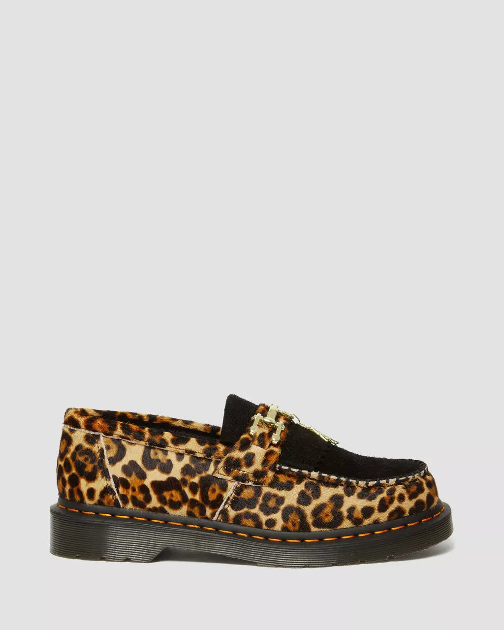 Adrian Hair On Leopard Print Snaffle Loafers - Stylish Women's Slip-On Shoes for Casual Outfits & Office Wear
