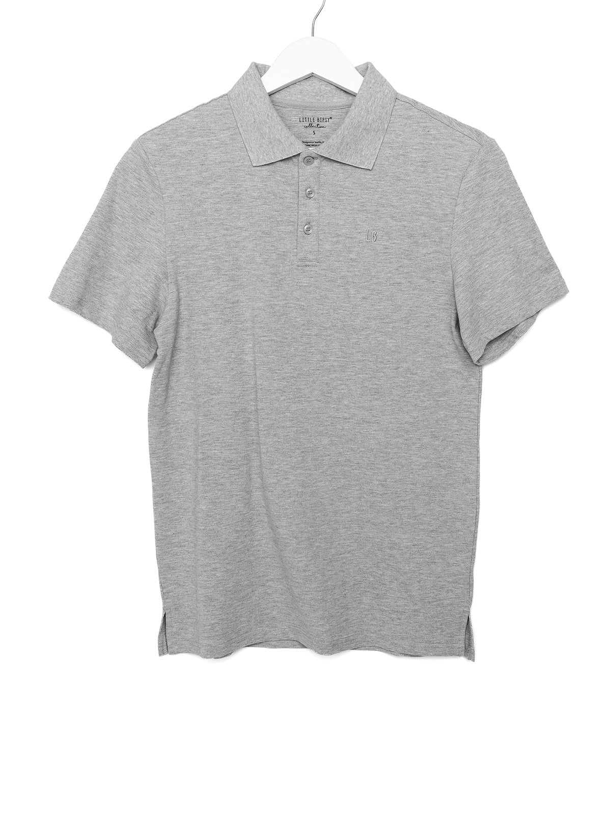 Premium Men's Classic Polo Shirt - Soft Cotton Comfort Fit Casual Wear - Grey - Perfect for Office, Golf & Everyday Outfits