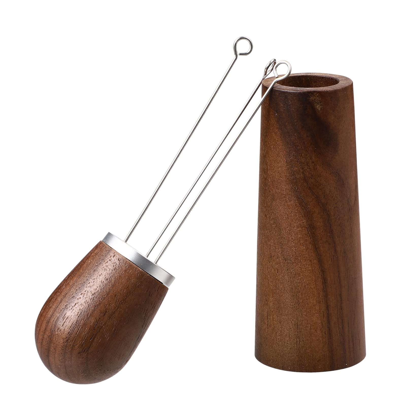 Wooden Espresso Stirrer & WDT Tool with Stand - Barista Coffee Stirring Kit