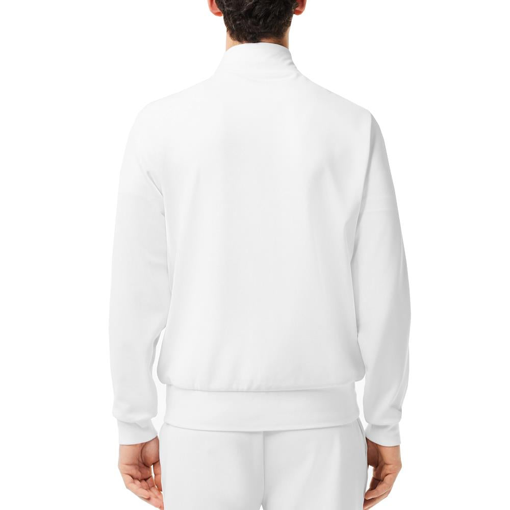 Lacoste Men's Sport Full Zip Jacket - White | Lightweight Athletic Windbreaker for Running, Golf & Outdoor Activities