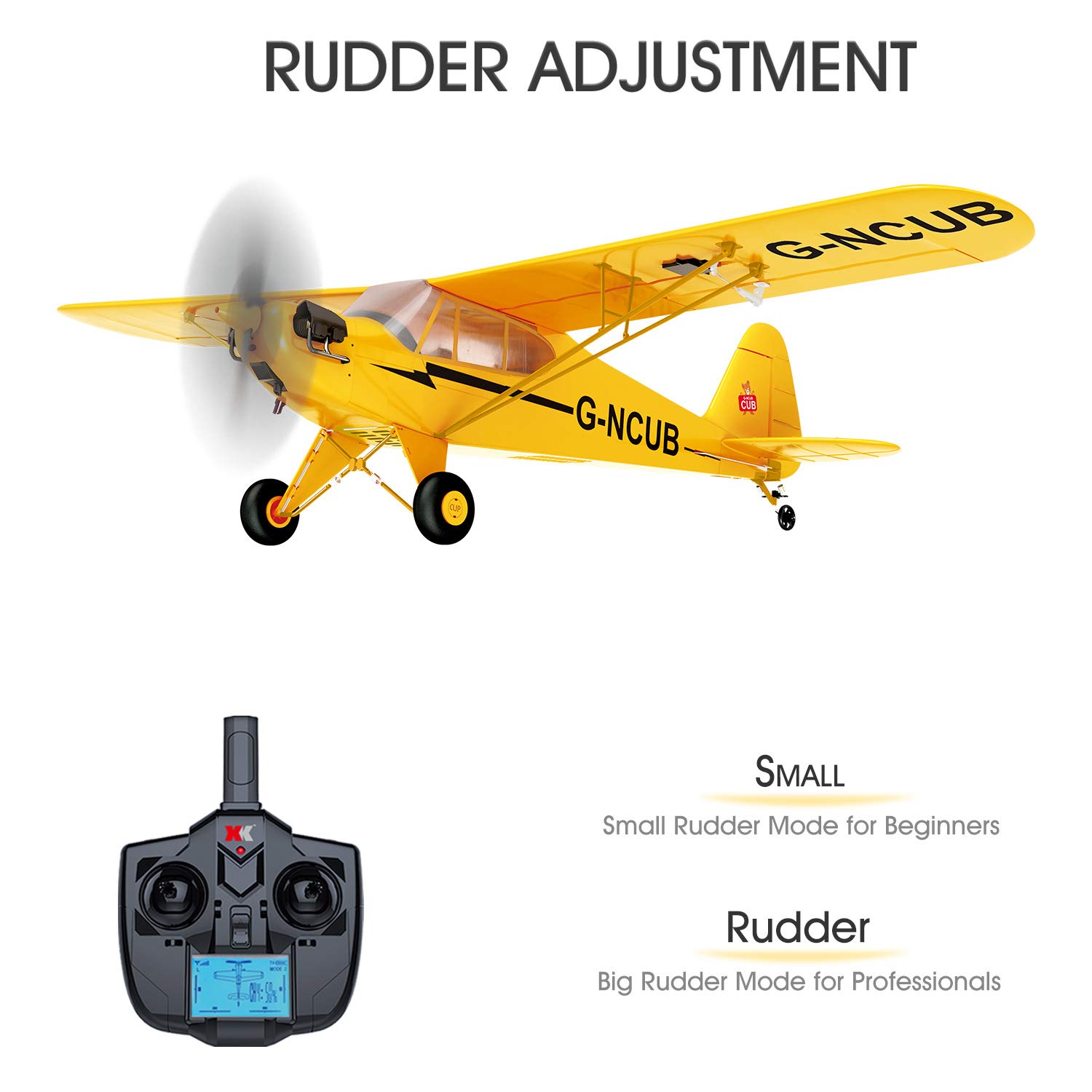 GoolRC WLtoys XK A160 RC Plane - 2.4GHz 5 Channel Brushless Remote Control Airplane for Adults & Kids, Stunt Flying RC Aircraft with 3D/6G Mode, 2 Batteries - Perfect for Outdoor Flying, Backyard Fun & Aerial Stunt Shows
