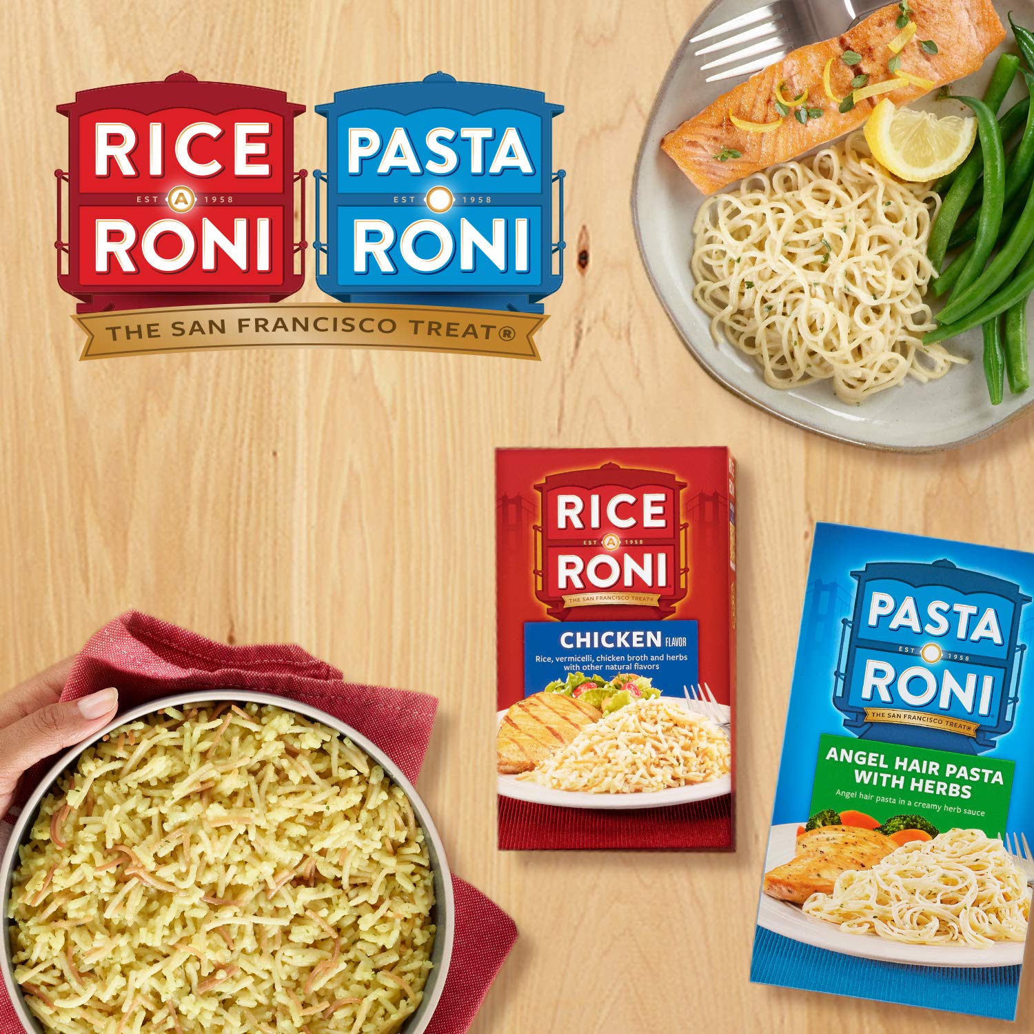Rice-A-Roni Herb & Butter Flavor, 7.2-Ounce Box (Pack of 12) - Quick & Easy Side Dish for Family Dinners, Potlucks & Holiday Meals