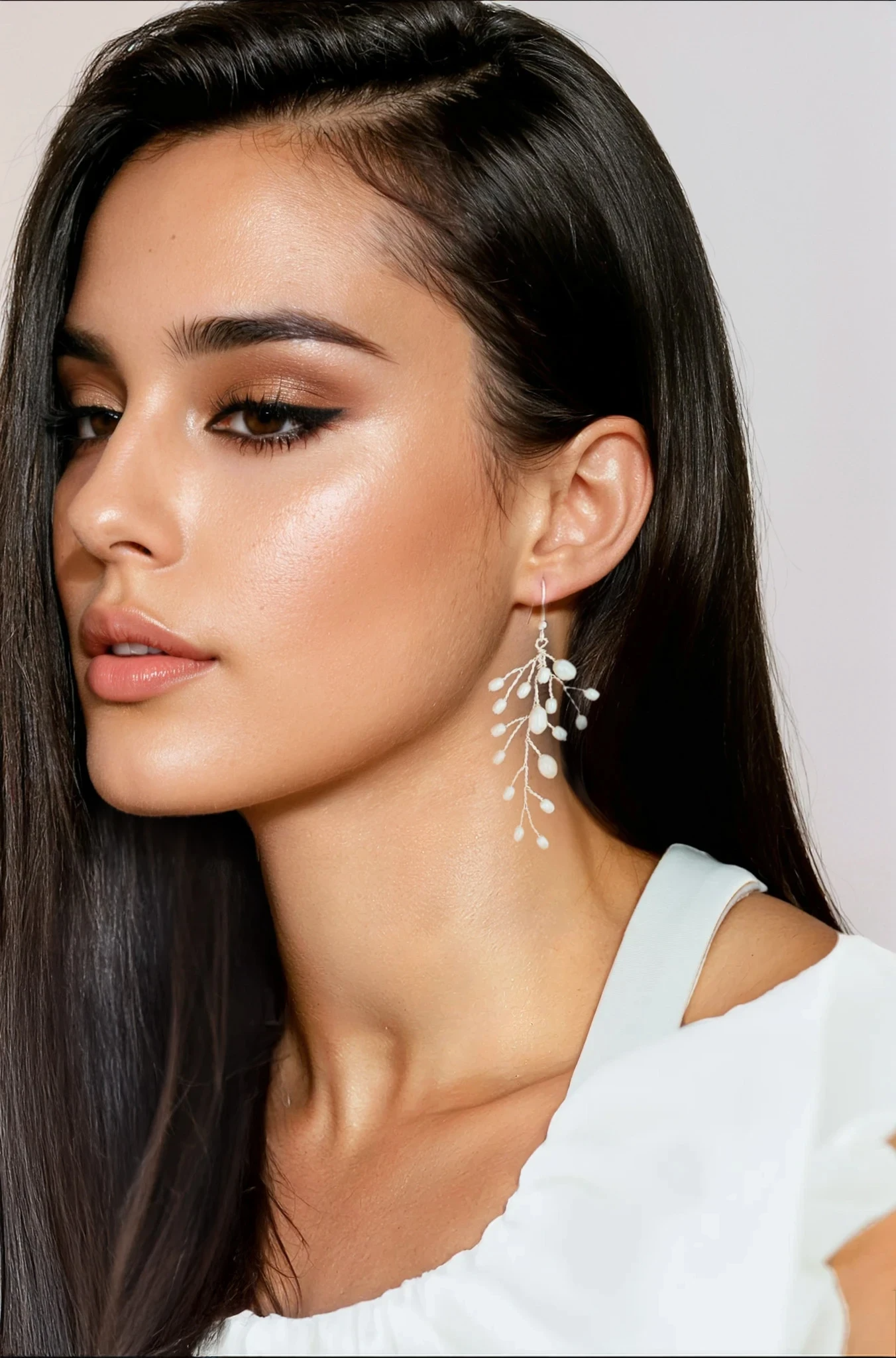 KEHLANI Elegant Gold Plated Hoop Earrings for Women - Trendy Dangle Drop Earrings for Party, Wedding & Everyday Wear