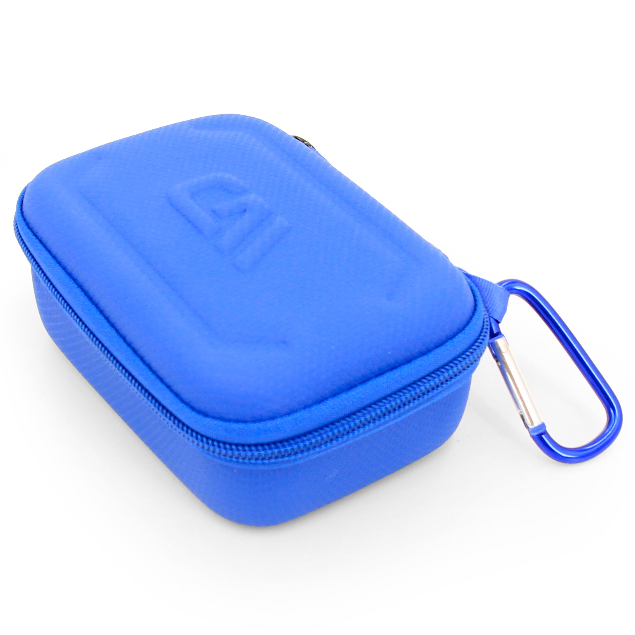 CASEMATIX Hard Shell Travel Case for Zoleo Satellite Communicator - Protective Case with Wrist Strap for Satellite Messenger (Blue) - Perfect for Outdoor Adventures, Hiking, and Emergency Communication