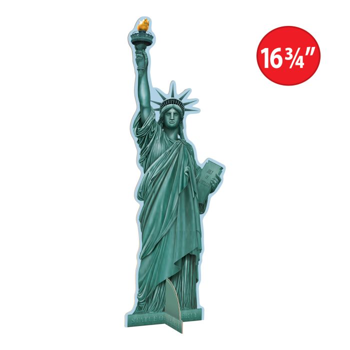 12 Pack Beistle 3D Statue of Liberty Centerpieces for Patriotic Party Decorations - Perfect for 4th of July, Independence Day & American Theme Celebrations